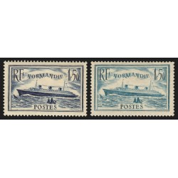 n°299/300, Paquebot Normandie, neufs * légère trace de charnière - TB