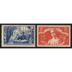 n°307/308, Chômeurs intellectuels 1935, neufs ** sans charnière - TB D'ASPECT