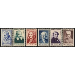 n°945/950, série complète, Célébrités 1953, neufs ** sans charnière - TB
