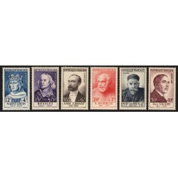 n°989/994, série complète Paul Valéry 1954, neufs ** sans charnière - TB