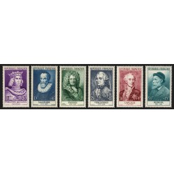n°1027/1032, série complète Renoir 1955, neufs ** sans charnière - TB