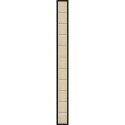 n°1233a, bande de 11 issue de roulettes, Semeuse de Piel, Type II, neufs ** SUP