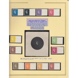 Projet Joubert 1869, Prince impérial, superbe collection, COTE 1700 €
