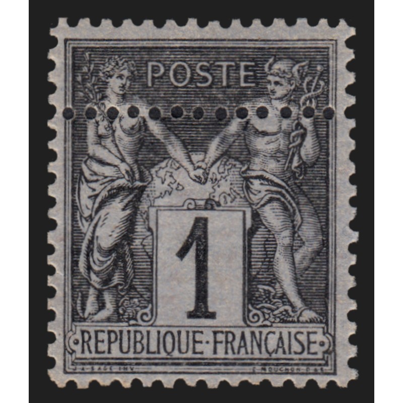 n°83m variété "piquage double", Sage 1c noir, neufs ** sans charnière - TB n°83m variété "piquage double", Sage 1c noir, neufs ** sans charnière - TB