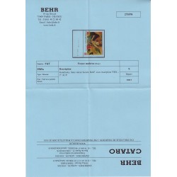 n°3585a, variété "Valeur faciale omise", Kandinsky, neuf ** , Certificats