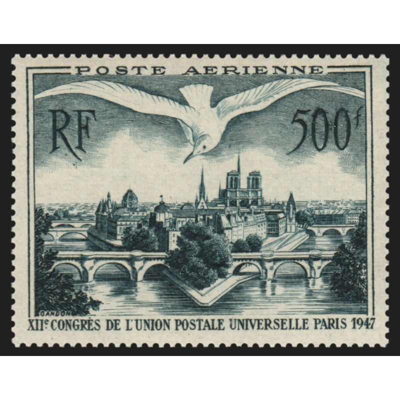 Poste Aérienne n°20, Ponts de Paris 1947, neuf ** sans charnière - SUPERBE