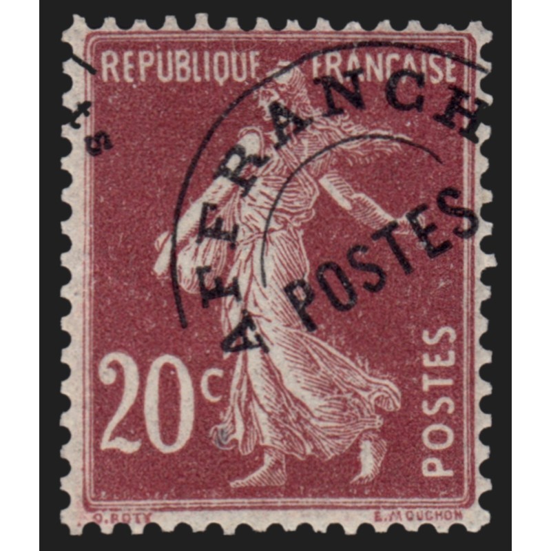 Préoblitérés n°54, variété "surcharge décalée / à cheval", neuf ** - TB