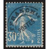 Préoblitérés n°60, variété surencrage, Semeuse 30c bleu, oblitéré - TB