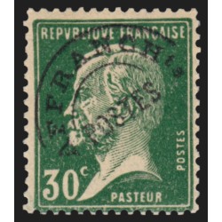 Préoblitérés n°66, variété "surcharge usée", Pasteur 30c vert, neuf ** - TB