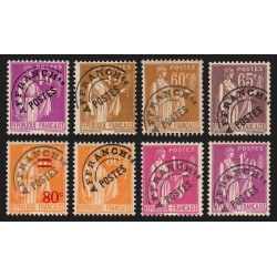 Préoblitérés n°70/77, série complète, neufs ** sans charnière, signé CALVES