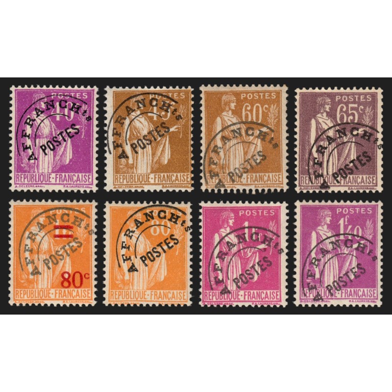 Préoblitérés n°70/77, série complète, neufs ** sans charnière, signé CALVES
