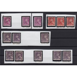 Préoblitérés 1938, Mercure n°78/83, collection spécialisée avec variétés - TB