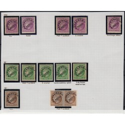 Préoblitérés 1945, Cérès de Mazelin n°87/93, collection avec variétés - TB