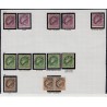 Préoblitérés 1945, Cérès de Mazelin n°87/93, collection avec variétés - TB