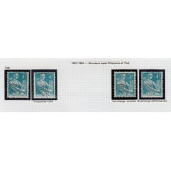 Préoblitérés 1953/1969, Yvert n°106/129, collection spécialisée neufs ** - TB