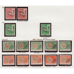Préoblitérés 1953/1969, Yvert n°106/129, collection spécialisée neufs ** - TB