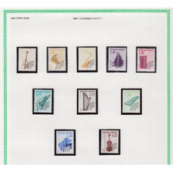 Préoblitérés 1971/2008, Yvert n°130/258, dont la série 213A/223A, neufs ** - TB
