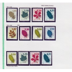 Préoblitérés 1971/2008, Yvert n°130/258, dont la série 213A/223A, neufs ** - TB