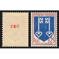 n°1469a, numéro rouge au verso, Mont-de-Marsan, neuf ** sans charnière - TB