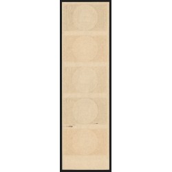 n°1542, essais de couleurs en bande de 5, Chèques postaux 1968, neufs ** - TB