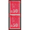 n°1664, variété "essuyage/surencrage", Marianne Becquet, 50c carmin, neuf **