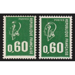 n°1814, variété "profil/visage effacé", Marianne de Becquet, neuf ** - SUPERBE