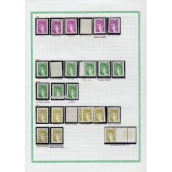 Sabine de Gandon, Collection spécialisée de 1977 à 1981, neufs ** - TB
