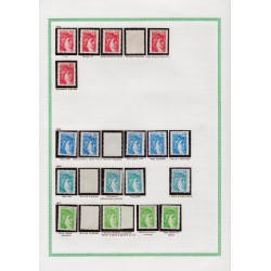 Sabine de Gandon, Collection spécialisée de 1977 à 1981, neufs ** - TB