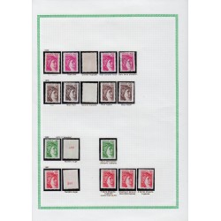 Sabine de Gandon, Collection spécialisée de 1977 à 1981, neufs ** - TB