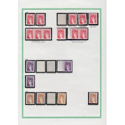 Sabine de Gandon, Collection spécialisée de 1977 à 1981, neufs ** - TB