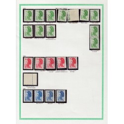 Liberté de Gandon, Collection spécialisée de 1982 à 1985, neufs ** - TB