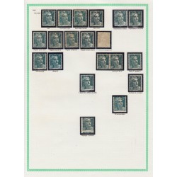 Marianne de Gandon 1945, Collection spécialisée Yvert n°712/733, neufs ** - TB