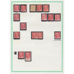Marianne de Gandon 1948, Collection spécialisée Yvert n°806/813, neufs ** - TB