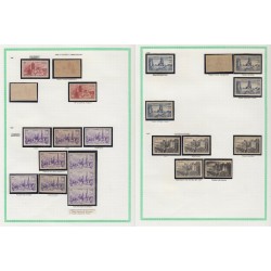 France 1945/1959, variétés et nuances de couleurs, +1500 timbres neufs ** - TB