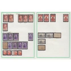 France 1945/1959, variétés et nuances de couleurs, +1500 timbres neufs ** - TB