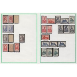 France 1945/1959, variétés et nuances de couleurs, +1500 timbres neufs ** - TB