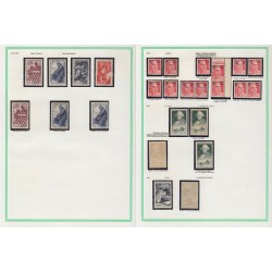 France 1945/1959, variétés et nuances de couleurs, +1500 timbres neufs ** - TB