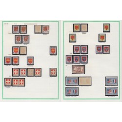 France 1945/1959, variétés et nuances de couleurs, +1500 timbres neufs ** - TB