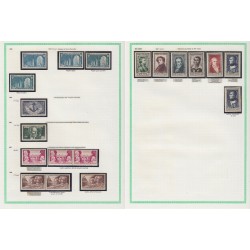 France 1945/1959, variétés et nuances de couleurs, +1500 timbres neufs ** - TB