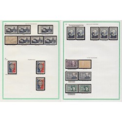 France 1945/1959, variétés et nuances de couleurs, +1500 timbres neufs ** - TB
