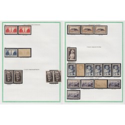 France 1945/1959, variétés et nuances de couleurs, +1500 timbres neufs ** - TB