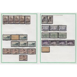 France 1945/1959, variétés et nuances de couleurs, +1500 timbres neufs ** - TB