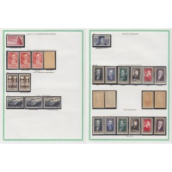 France 1945/1959, variétés et nuances de couleurs, +1500 timbres neufs ** - TB