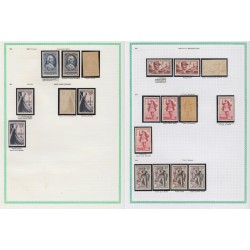 France 1945/1959, variétés et nuances de couleurs, +1500 timbres neufs ** - TB
