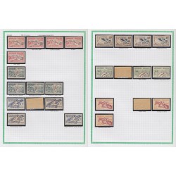 France 1945/1959, variétés et nuances de couleurs, +1500 timbres neufs ** - TB