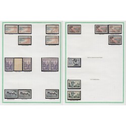 France 1945/1959, variétés et nuances de couleurs, +1500 timbres neufs ** - TB