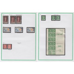 France 1945/1959, variétés et nuances de couleurs, +1500 timbres neufs ** - TB