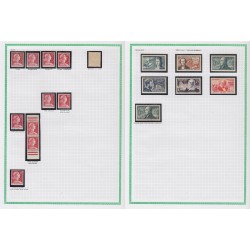 France 1945/1959, variétés et nuances de couleurs, +1500 timbres neufs ** - TB
