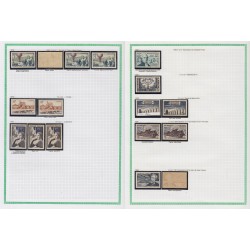 France 1945/1959, variétés et nuances de couleurs, +1500 timbres neufs ** - TB