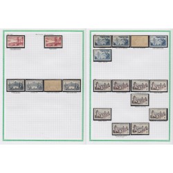 France 1945/1959, variétés et nuances de couleurs, +1500 timbres neufs ** - TB